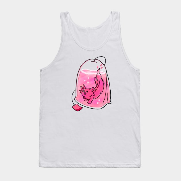 Axolotl Teabag Tank Top by Kimprut